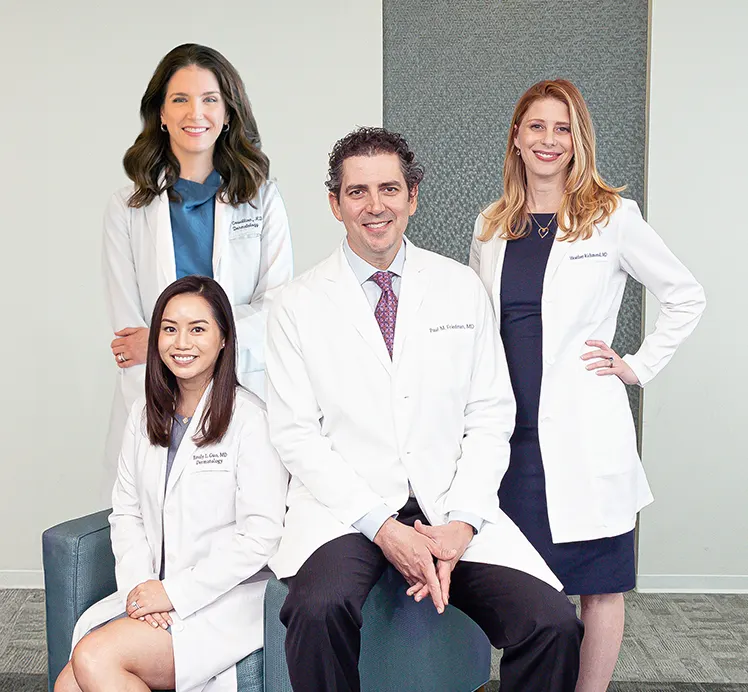 Dr. Guo, Dr. Friedman, and Dr. Richmond posing for a photo