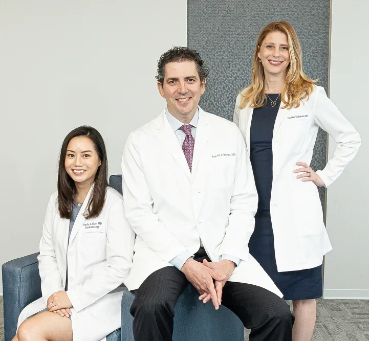 Dr. Guo, Dr. Friedman, and Dr. Richmond posing for a photo