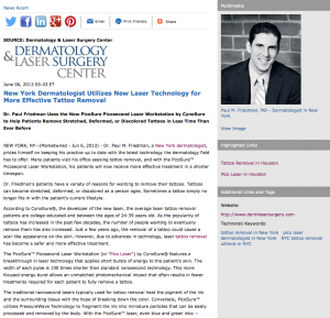 New York Dermatologist Utilizes New Laser Technology for 