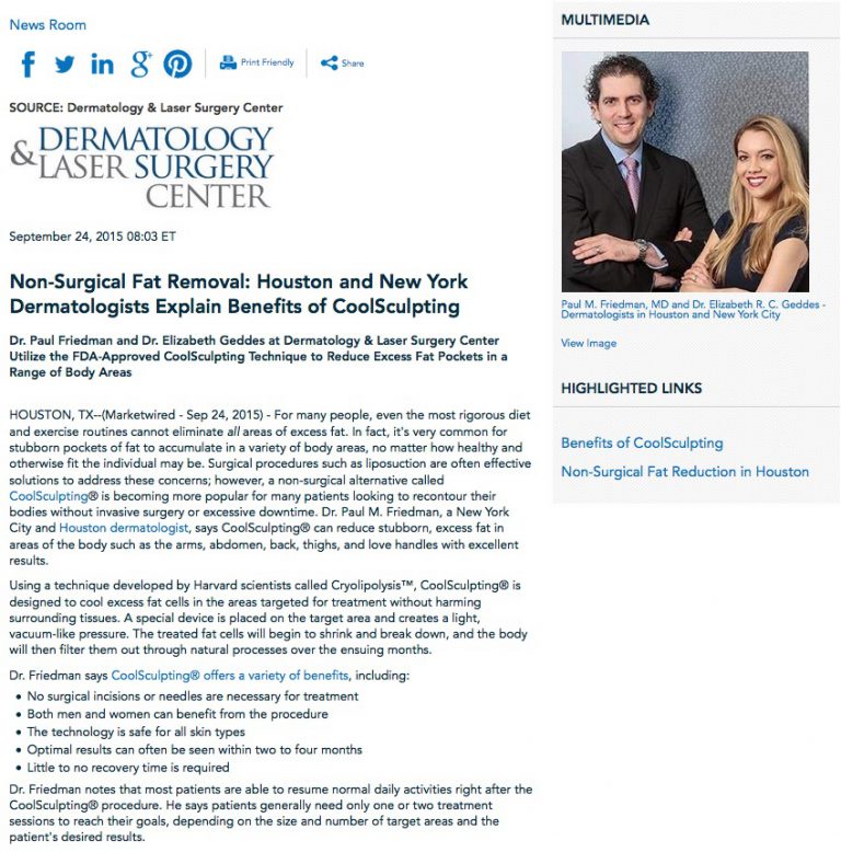 NonSurgical Fat Removal Houston and New York Dermatologists Explain