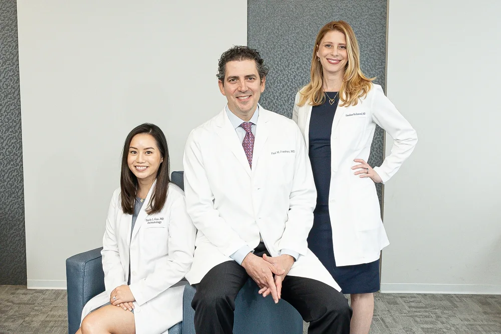 Emily Guo, MD, Dr. Paul Friedman, Dr. Heather Richmond posing together