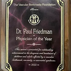 Dr. Paul Friedman physician of the year 2022 award